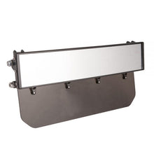 Load image into Gallery viewer, 12″ WIDE PANORAMIC REARVIEW MIRROR WITH FOLDING SUN VISOR - TINTED SHIELD