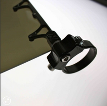 Load image into Gallery viewer, 12″ WIDE SUN VISOR - SOLID BLACK SHIELD