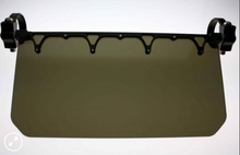 Load image into Gallery viewer, 12″ WIDE SUN VISOR - SOLID BLACK SHIELD