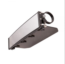 Load image into Gallery viewer, 12″ WIDE PANORAMIC REARVIEW MIRROR WITH FOLDING SUN VISOR - TINTED SHIELD