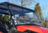 Load image into Gallery viewer, HONDA PIONEER 1000 SCRATCH-RESISTANT FLIP WINDSHIELD