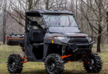 Load image into Gallery viewer, POLARIS RANGER XP 1000 SCRATCH RESISTANT FLIP DOWN WINDSHIELD