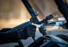 Load image into Gallery viewer, KAWASAKI MULE PRO-MX SCRATCH-RESISTANT FLIP WINDSHIELD