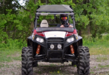 Load image into Gallery viewer, POLARIS RZR SCRATCH RESISTANT FLIP WINDSHIELD