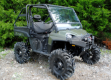 Load image into Gallery viewer, POLARIS RANGER 800 SCRATCH RESISTANT FLIP WINDSHIELD