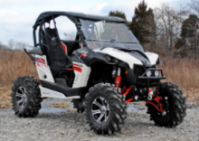 Load image into Gallery viewer, CAN-AM MAVERICK SCRATCH RESISTANT FLIP WINDSHIELD