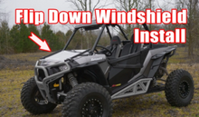 Load image into Gallery viewer, POLARIS RZR 900 SCRATCH RESISTANT FLIP DOWN WINDSHIELD