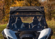 Load image into Gallery viewer, KAWASAKI TERYX KRX 1000 SCRATCH RESISTANT FLIP DOWN WINDSHIELD