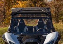 Load image into Gallery viewer, KAWASAKI TERYX KRX 1000 SCRATCH RESISTANT FLIP DOWN WINDSHIELD
