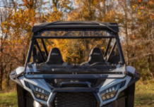 Load image into Gallery viewer, KAWASAKI TERYX KRX 1000 SCRATCH RESISTANT FLIP DOWN WINDSHIELD