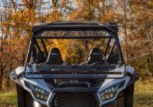 Load image into Gallery viewer, KAWASAKI TERYX KRX 1000 SCRATCH RESISTANT FLIP DOWN WINDSHIELD
