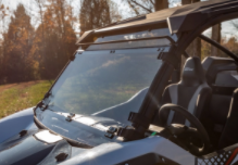 Load image into Gallery viewer, KAWASAKI TERYX KRX 1000 SCRATCH RESISTANT FLIP DOWN WINDSHIELD