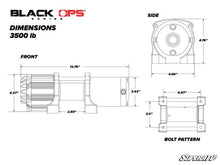 Load image into Gallery viewer, 3500 LB. UTV/ATV WINCH (WITH WIRELESS REMOTE & SYNTHETIC ROPE)