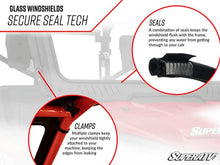 Load image into Gallery viewer, YAMAHA WOLVERINE RMAX 1000 GLASS WINDSHIELD