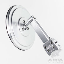 Load image into Gallery viewer, 5″ Round Convex Glass Side Mirror with 1.5″ Extended Billet Arm
