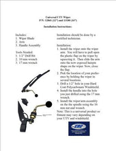 Load image into Gallery viewer, Hand Operated UTV Wiper for Hard Coated Poly Windshields Only
