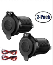 Load image into Gallery viewer, USB Cigarette Combo pack - 1 USB Port and 1 Cigarette/ power accessory outlet (1 of each)
