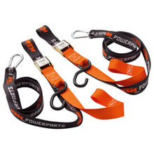 Load image into Gallery viewer, KTM Soft Loop Buckle Tie Downs with Clips Black/Orange

