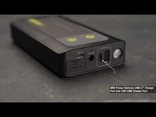 Load and play video in Gallery viewer, Scosche PowerUp 2000 Portable Jump Starter/USB Power Bank with LED Flashlight
