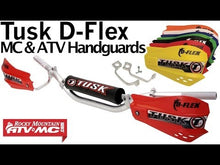 Load and play video in Gallery viewer, Tusk MX D-Flex ATV Handguards with Turn Signals Black
