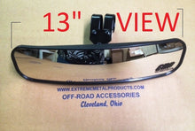 Load image into Gallery viewer, 13&quot; Wide Panoramic Rear view Mirror for 1-1/2-1-5/8&quot; Bars
