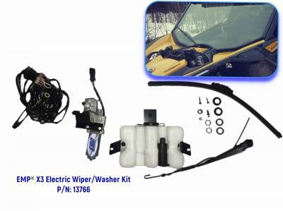 Can-Am Maverick X3 Electric Wiper and Washer Kit (Lower Mount)