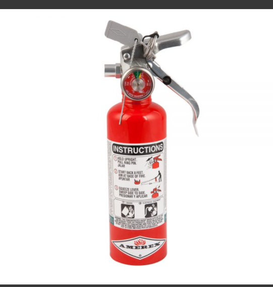 1.4LB AMEREX HALOTRON EXTINGUISHER A384T- RED