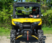 Load image into Gallery viewer, CAN-AM DEFENDER SCRATCH RESISTANT FLIP WINDSHIELD
