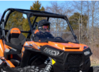 Load image into Gallery viewer, POLARIS RZR XP TURBO HALF WINDSHIELD
