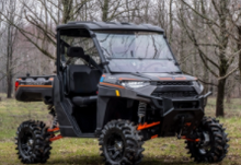 Load image into Gallery viewer, POLARIS RANGER XP 1000 SCRATCH RESISTANT FLIP DOWN WINDSHIELD
