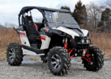 Load image into Gallery viewer, CAN-AM MAVERICK SCRATCH RESISTANT FLIP WINDSHIELD
